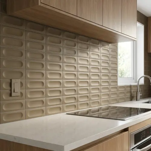 Marazzi Confetto Kaki STR. 3D Savoiardo 5x15cm MEUZ