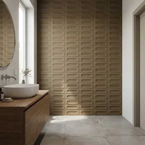 Marazzi Confetto Kaki STR. 3D Savoiardo 5x15cm MEUZ