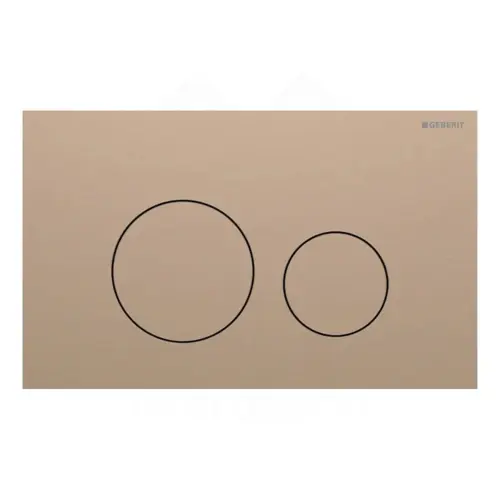 Geberit Sigma40 Round tipka za dvokoličinsku tehniku ispiranja brušeno roze zlato easy-to-clean 115.628.QB.1
