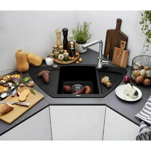Blanco ZIA 9E Crna silgranit 526031