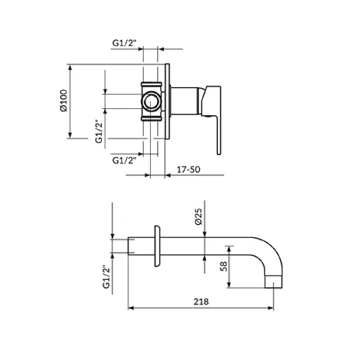 Rosan Mistique uzidna JM31401 za lavabo sa izlivom 230mm