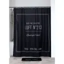 Tendance Zavesa za kadu 180X200CM poliester CRNI NEO RETRO 1200727