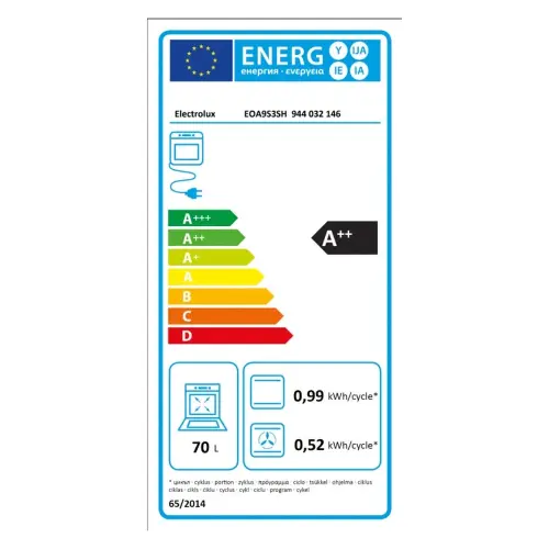 Electrolux rerna EOA9S3SH