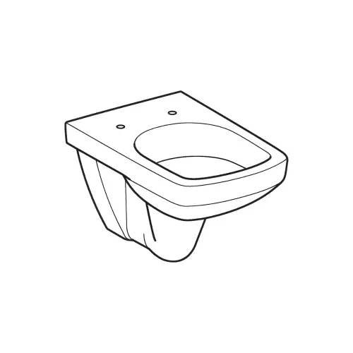 Geberit Selnova Square WC šolja konzolna 500.270.01.1 - tehnički crtež