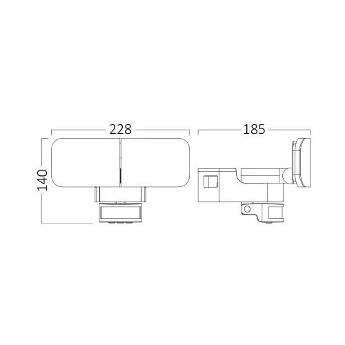 Braytron LED Zidna Svetiljka 30W Beli 4000K IP54 BG36-10110