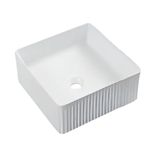 Hidrosan lavabo Art 375*375*130 [KW-1592] [bela, sjaj]