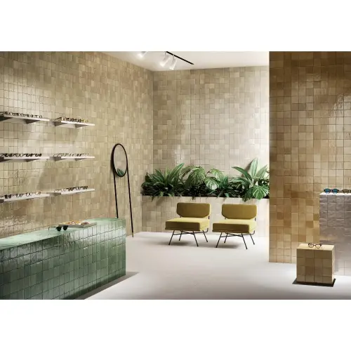 Marazzi Crogiolo Zellige 10X10 Gesso Lux M5S0