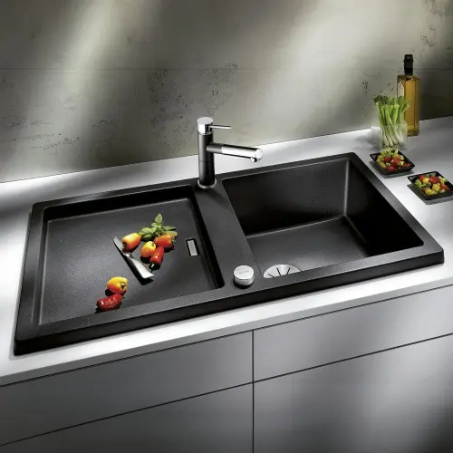 Blanco ALTA-S Compact silgranit HD slavina Crna 526161 HD