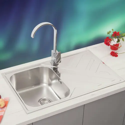 Metalac Aurora 1D Inox uni fi90 790x500