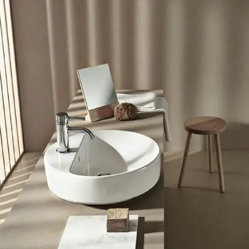 Geberit Lavabo 600 x 450 mm nadgradni Variform Ovalni Sa Prelivom 500.772.01.2