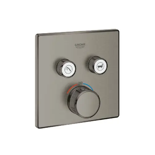 Grohe Grohtherm Smartcontrol TERMO mešač 2 IZLIVA Brushed Hard graphite 29124AL0