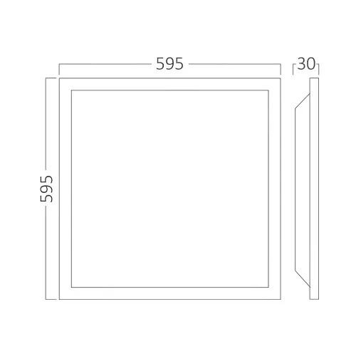 Braytron LED Panel Ugradni 595X595 40W Beli 4000K BP27-36610
