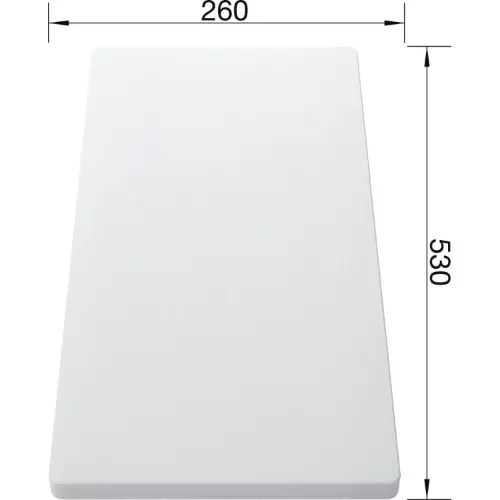 Blanco daska za sečenje bela 530x260x17 mm 217611 - tehnički crtež