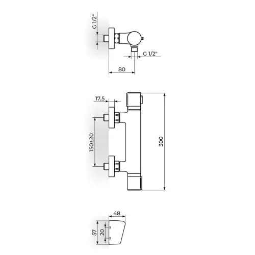 Rosan Stolz Thermo za tuš kadu 1T37101
