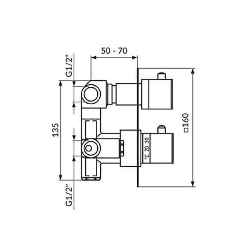 Rosan Thermo2 uzidna JT31901 sa dva izlaza