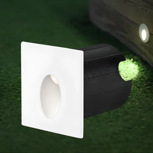 Braytron LED Zidna Svetiljka Kvadratna 2W Beli 3000K IP65 BG38-02300
