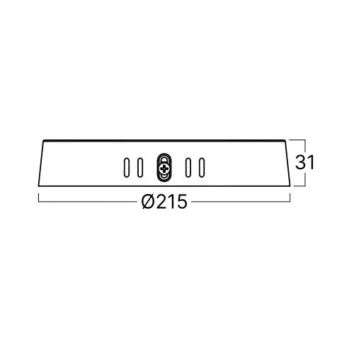 Braytron LED Panel Nadgradni Okrugli 8" 18W Beli 6500K BP10-31830