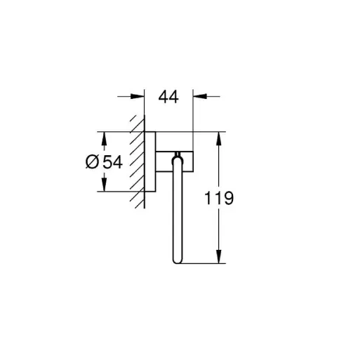 Grohe Essentials Držač toalet papira bez poklopca Supersteel 40689DC1