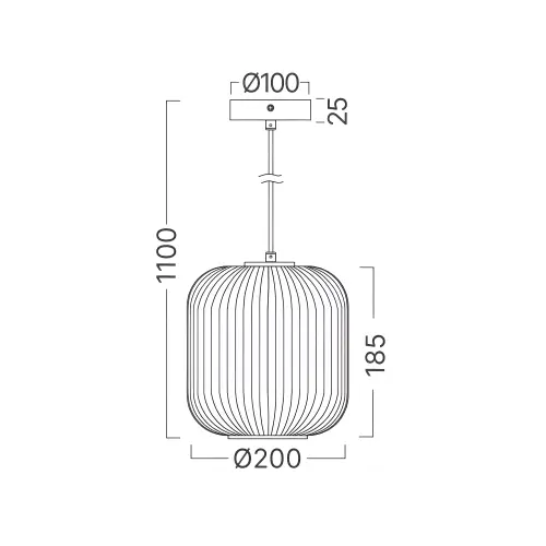 Braytron Visilica E27 Opal/Crni BV01-00090