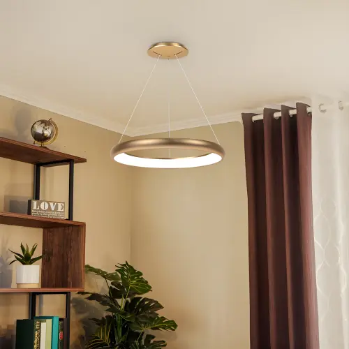 Braytron LED Visilica Okrugla 46W Zlatni CCT IP20 BH17-03486