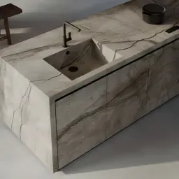 Marazzi GRANDE STONE LOOK 1600x3200 RETT Silver ROOT SATIN 3d INK MM19