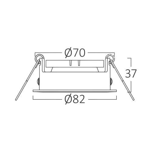 Braytron GU10 Ugradna Rozetna Okrugla Bela IP20 BH03-04080