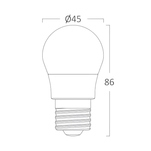 Braytron LED Sijalica Mini Kugla 6.5W E27 G45 6500K BA11-00723