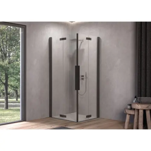 Kolpa Polaris Tuš kabina Q100 B/1 Fold Black 516140