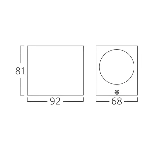 Braytron GU10 Zidna Svetiljka Sivi IP44 BG32-00402