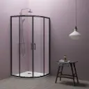 Kolpa Eco Quat Tuš kabina TKP 80/K Black 515290