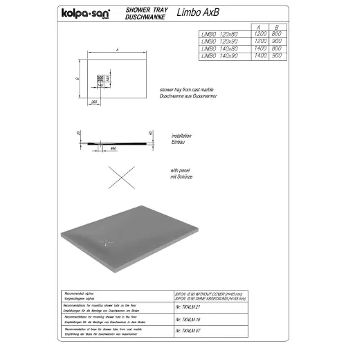 Kolpa Limbo 140X80 LM MANHATTAN 551190