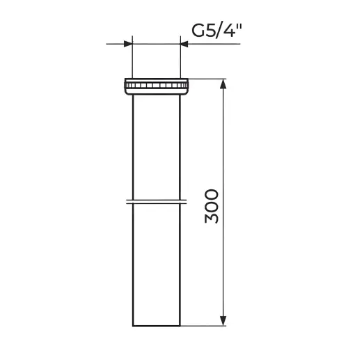 Rosan produžetak za sifon 300 mm S480/30 - tehnički crtež