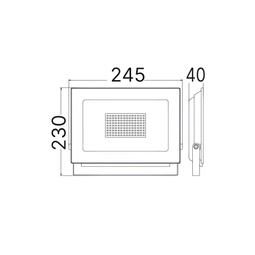 Braytron LED Reflektor 100W Crni 3000K IP65 BT60-39101