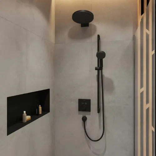 Hansgrohe Termostatski mešač za tuš kadu matt Black 15763670