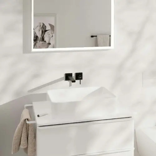 Hansgrohe Tecturis E Zidna za umivaonik + izliv 22,5 CM matt BLACK 73051670