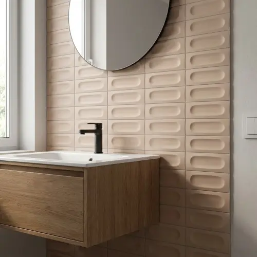 Marazzi Confetto Rosa STR. 3D Savoiardo 5x15cm MEV3