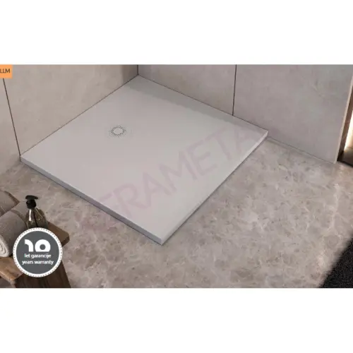 Kolpa Tuš kada Hopp 90x90 - Liveni mermer Bela 575220