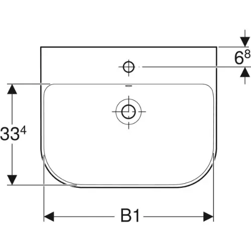 Geberit Smyle lavabo 65x48cm 500.230.01.1