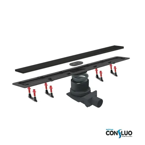 Peštan Frameless Crno staklo 750mm