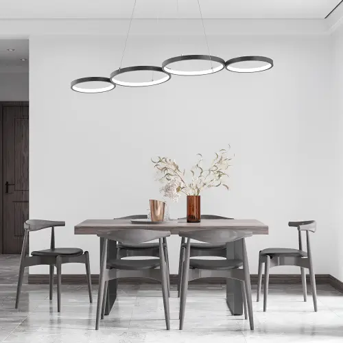 Braytron LED Plafonjera Okrugla 60W Crni IP20 BH17-04191