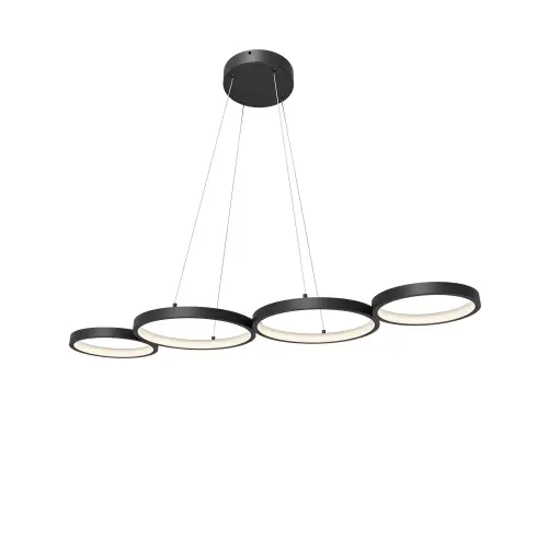 Braytron LED Plafonjera Okrugla 60W Crni IP20 BH17-04191
