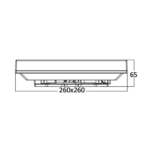 Braytron LED Plafonjera D260 Kvadratna 20W 6500K IP44 BH15-03130