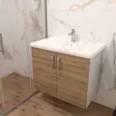 Kolpa ormarić sa umivaonikom Evelin OUE 80cm Gray/Oak 573850