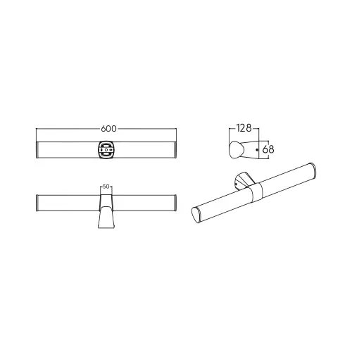 Braytron LED Lampa za Ogledalo 600MM 16W Hrom CCT IP44 BN12-00285