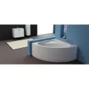 Kolpa obloga za kadu Divante 140cm Bela/ABS 754020