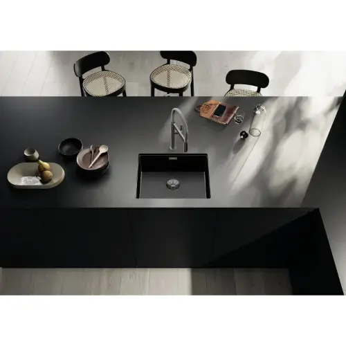 Blanco CLARON 500-U saten dark steel 527834