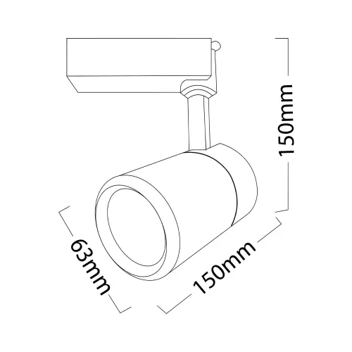 Braytron LED Šinski Reflektor 30W Beli 3000K Monofazni BD30-01700