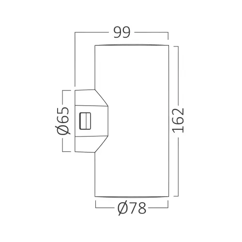 Braytron LED Zidna Svetiljka Double 2X9W Beli CCT IP65 BG38-02580