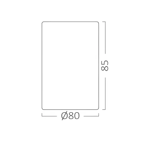 Braytron GU10 Nadgradni Spot Okrugli Crni BH04-30301