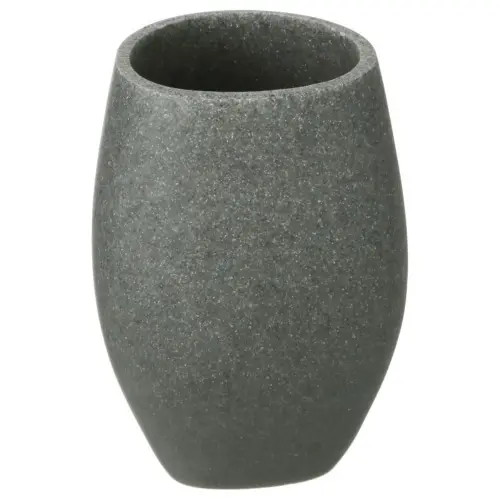 Five Čaša za četkice stone 10x7x7cm poliresin tamno siva